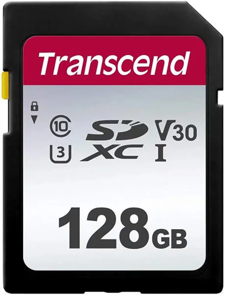TRANSCEND SDC300S SDXC 128GB U1 V10 3D NAND CLASS 10 TS128GSDC300S