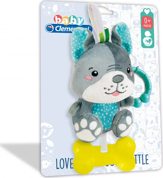 AS BABY CLEMENTONI: LOVELY DOG SOFT RATTLE (1000-17354)