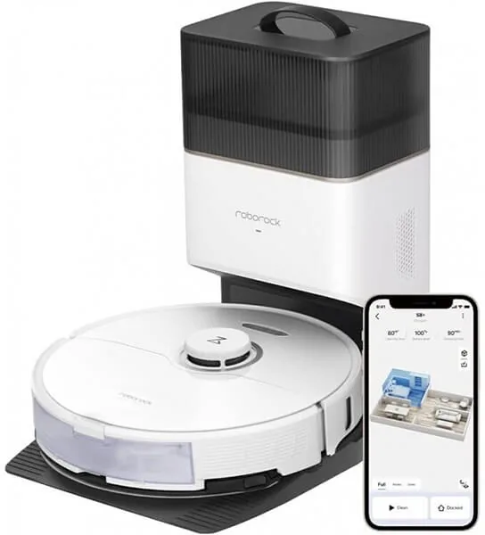 ΡΟΜΠΟΤΙΚΗ ΣΚΟΥΠΑ ROBOROCK S8+ ΓΙΑ ΣΚΟΥΠΙΣΜΑ & ΣΦΟΥΓΓAΡΙΣΜΑ ΜΕ ΧΑΡΤΟΓΡAΦΗΣΗ ΚΑΙ WI-FI ΛΕΥΚΗ