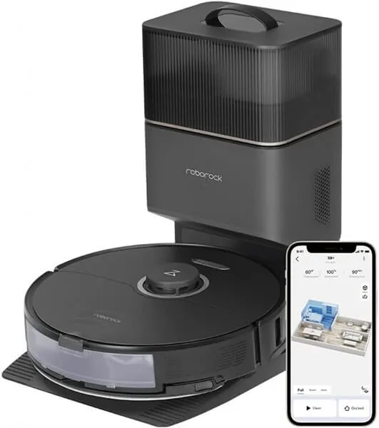 ΡΟΜΠΟΤΙΚΗ ΣΚΟΥΠΑ ROBOROCK S8+ ΓΙΑ ΣΚΟYΠΙΣΜΑ & ΣΦΟΥΓΓAΡΙΣΜΑ ΜΕ ΧΑΡΤΟΓΡAΦΗΣΗ ΚΑΙ WI-FI ΜΑΥΡΗ