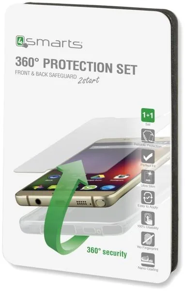 4SMARTS 360° PROTECTION SET FOR SAMSUNG GALAXY A300 TRANSPARENT